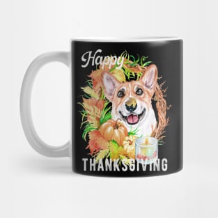 Pembroke Welsh Corgi Dog Owner Thanksgiving Celebration Harvest Theme Mug